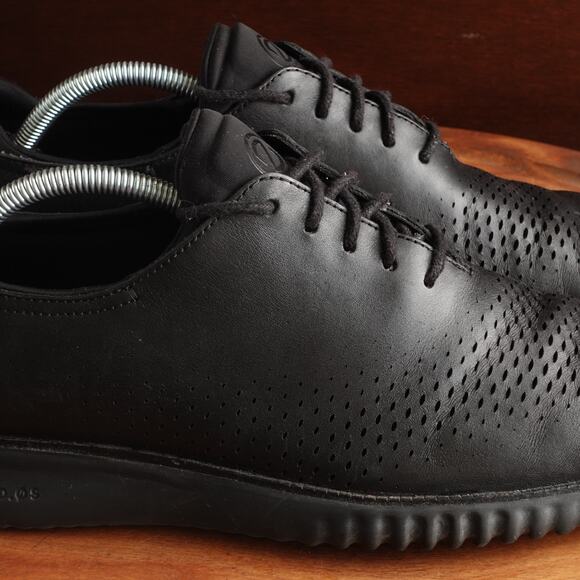 Cole Haan Oxfords Mens Size 10.5M BLK ZeroGrand 2.0 Laser Wingtip Shoes C23832 main image 12